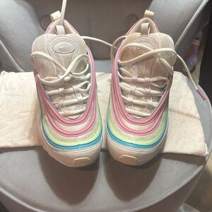 Nike Kids Sneakers in Pink, Blue, and Yellow
